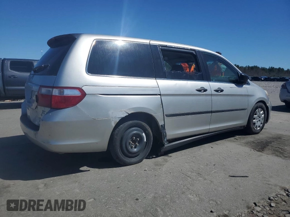 2007 Honda Odyssey LX with VIN 5FNRL38297B106979, listed as a Copart auction lot 54577025 with 0 mi miles and Clean Title. Bid and sale history available at carsss.com. Image 3.