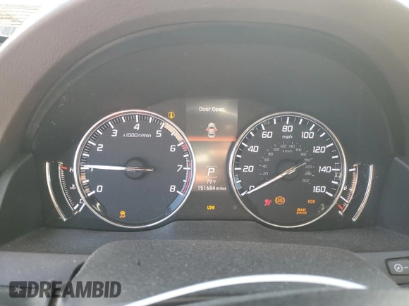 2014 Acura RLX Tech Pkg with VIN JH4KC1F50EC003834, listed as a Copart auction lot 78785784 with 151,684 mi miles and Salvage Title. Bid and sale history available at carsss.com. Image 9.
