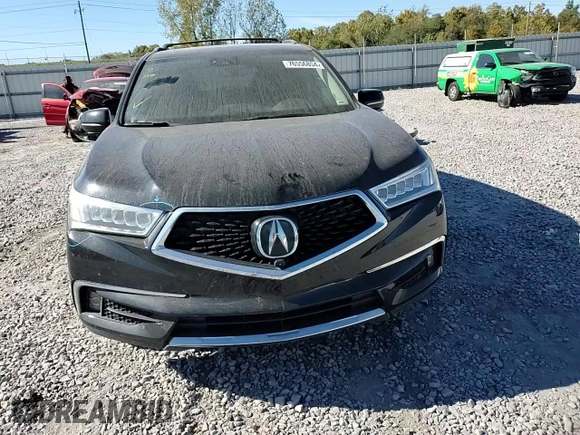 2018 Acura MDX Advance with VIN 5J8YD3H9XJL001637, listed as a Copart auction lot 76556854 with 76,886 mi miles and Salvage Title. Bid and sale history available at DreamBid. Image 12.