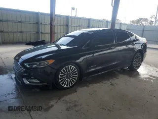2018 Ford Fusion Hybrid Titanium with VIN 3FA6P0RU8JR248273, listed as a Copart auction lot 47088595 with 151,485 mi miles and Salvage Title. Bid and sale history available at carsss.com. Image 1.