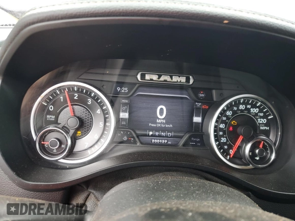 2019 Ram 1500 Laramie with VIN 1C6SRFDT2KN751846, listed as a Copart auction lot 42553385 with 200,127 mi miles and Clean Title. Bid and sale history available at carsss.com. Image 9.