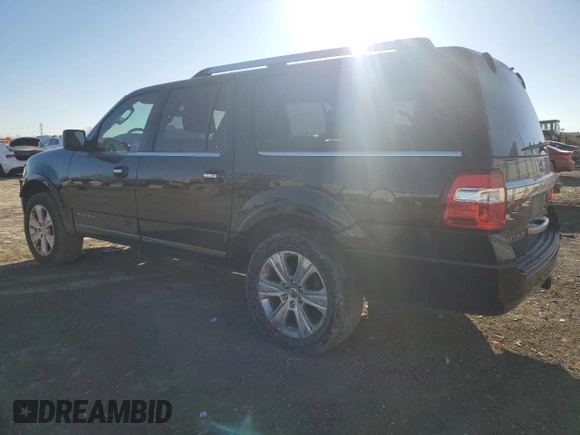 2016 Ford Expedition EL Platinum with VIN 1FMJK1MT7GEF16860, listed as a Copart auction lot 82555224 with 0 mi miles and Salvage Title. Bid and sale history available at carsss.com. Image 2.