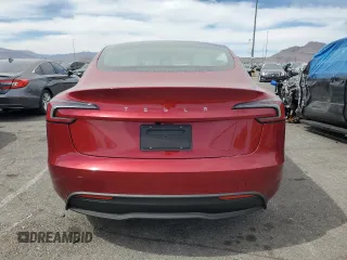 2025 Tesla Model 3 Long Range с VIN 5YJ3E1EA6SF908026, выставлен на аукционе Copart как лот 52297095 с пробегом 3 635 миль миль и Списание • Salvage title. История ставок и продаж доступна на DreamBid. Изображение 6.