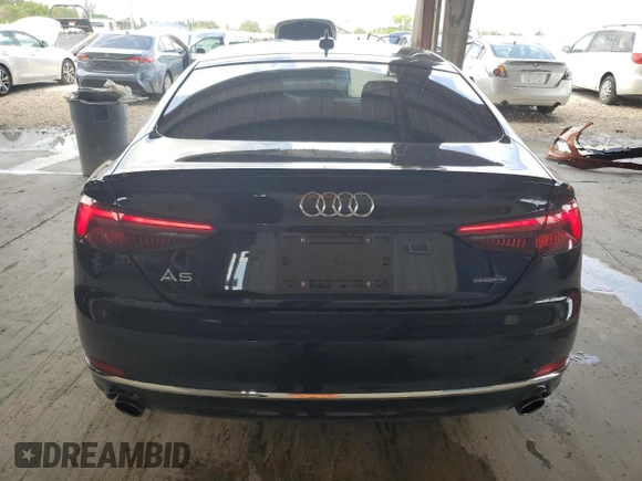 2019 Audi A5 Sportback Premium with VIN WAUANCF50KA068853, listed as a Copart auction lot 71626813 with 25,373 mi miles. Bid and sale history available at carsss.com. Image 6.