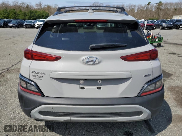 2022 Hyundai Kona SEL with VIN KM8K3CAB7NU878862, listed as a Copart auction lot 52920055 with 18,774 mi miles and Salvage Title. Bid and sale history available at carsss.com. Image 6.