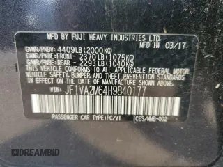 2017 Subaru WRX STI с VIN JF1VA2M64H9840177, выставлен на аукционе Copart как лот 59414355 с пробегом 90 355 миль миль и Списание • Salvage title. История ставок и продаж доступна на DreamBid. Изображение 12.