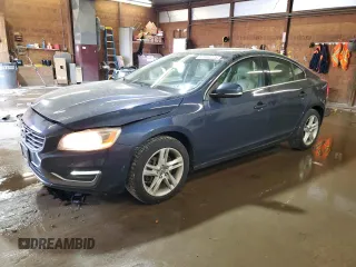 2015 Volvo S60 T5 Premier с VIN YV1612TK4F1344931, выставлен на аукционе Copart как лот 57460225 с пробегом 127 299 миль миль и Списание • Salvage title. История ставок и продаж доступна на DreamBid. Изображение 1.