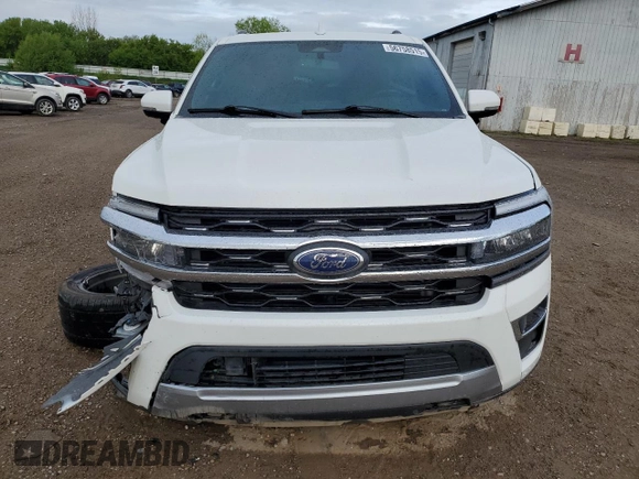 2022 Ford Expedition Max Limited with VIN 1FMJK2AT7NEA07536, listed as a Copart auction lot 56758515 with 52,955 mi miles and Non repairable. Bid and sale history available at DreamBid. Image 5.