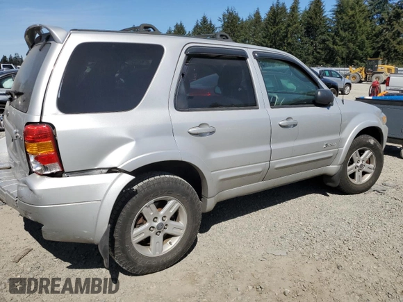 2006 Ford Escape Hybrid with VIN 1FMYU96H06KA69739, listed as a Copart auction lot 53856245 with 121,454 mi miles and Salvage title. Bid and sale history available at DreamBid. Image 3.