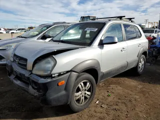 2007 Hyundai Tucson SE with VIN KM8JN72D47U615809, listed as a Copart auction lot 43250445 with 140,464 mi miles and Salvage Title. Bid and sale history available at carsss.com. Image 1.