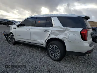 2023 GMC Yukon Denali Ultimate with VIN 1GKS2EKL9PR151260, listed as a Copart auction lot 84556554 with 0 mi miles and Salvage Title. Bid and sale history available at carsss.com. Image 2.