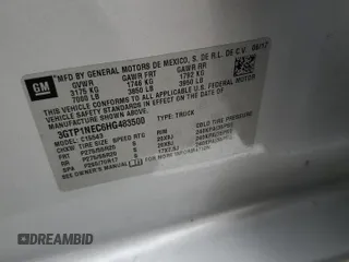 2017 GMC Sierra 1500 SLT с VIN 3GTP1NEC6HG483500, выставлен на аукционе Copart как лот 60245645 с пробегом 88 251 миль миль и Списание • Salvage title. История ставок и продаж доступна на DreamBid. Изображение 13.