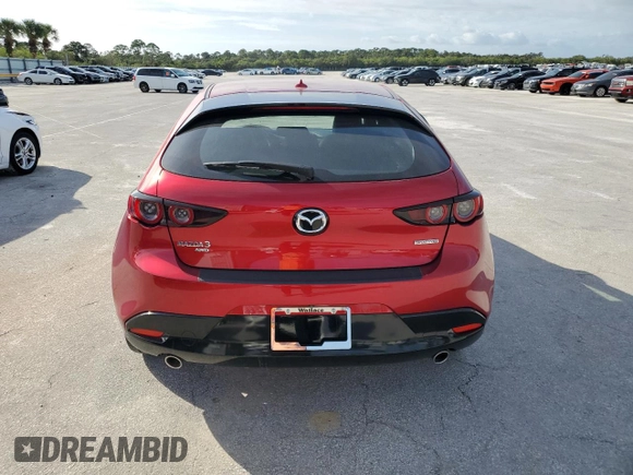 2019 Mazda Mazda3 Hatchback w/Premium Pkg with VIN JM1BPBNM9K1126723, listed as a Copart auction lot 75910314 with 15,366 mi miles and Non Repairable. Bid and sale history available at carsss.com. Image 6.