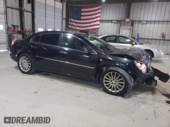 2008 Saturn Aura XR with VIN 1G8ZV57758F141660, listed as a Copart auction lot 52259805 with 105,806 mi miles and Salvage Title. Bid and sale history available at carsss.com. Image 4.