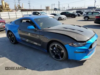 2021 Ford Mustang GT with VIN 1FA6P8CF6M5156028, listed as a Copart auction lot 59390225 with 34,824 mi miles and Non repairable. Bid and sale history available at DreamBid. Image 4.