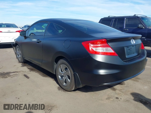 2013 Honda Civic Cpe LX with VIN 2HGFG3B56DH507116, listed as a IAAI auction lot 41479130 with 98,846 mi miles. Bid and sale history available at carsss.com. Image 3.