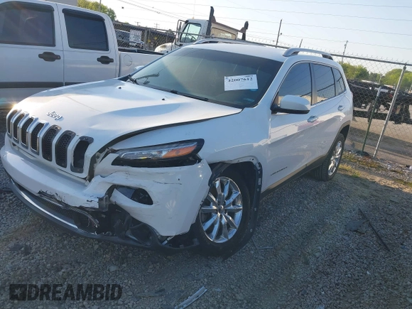 2017 Jeep Cherokee Limited with VIN 1C4PJLDB0HW516571, listed as a IAAI auction lot 42007612 with 95,318 mi miles and . Bid and sale history available at DreamBid. Image 2.