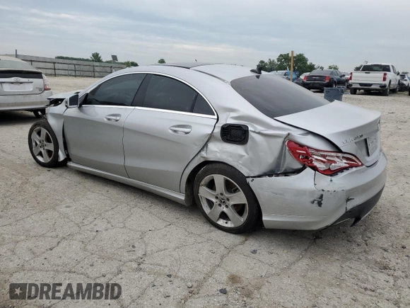 2018 Mercedes-Benz CLA 250 z VIN WDDSJ4GB1JN657629, wystawiony jako Copart lot #60553405 z przebiegiem 72 786 mil mil oraz Czysty tytuł • Clean title. Historia ofert i sprzedaży dostępna na DreamBid. Obrazek 2.