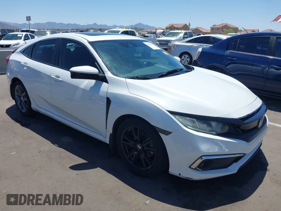 2019 Honda Civic EX z VIN 19XFC1F38KE003716, wystawiony jako IAAI lot #42293611 z przebiegiem 109 882 mil mil oraz . Historia ofert i sprzedaży dostępna na DreamBid. Obrazek 1.