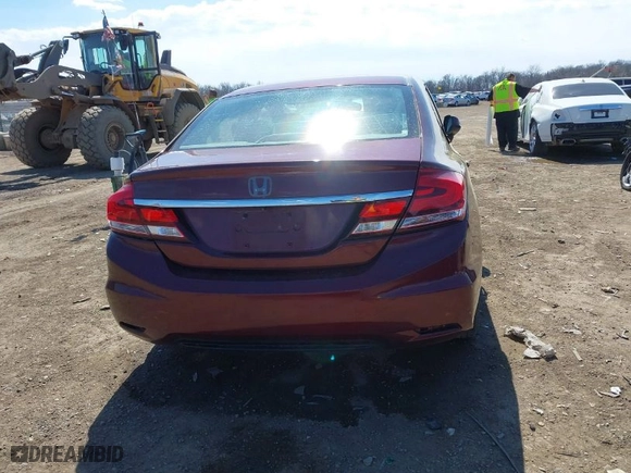 2013 Honda Civic Sdn LX with VIN 19XFB2F52DE220739, listed as a IAAI auction lot 41889049 with 42,675 mi miles. Bid and sale history available at carsss.com. Image 15.