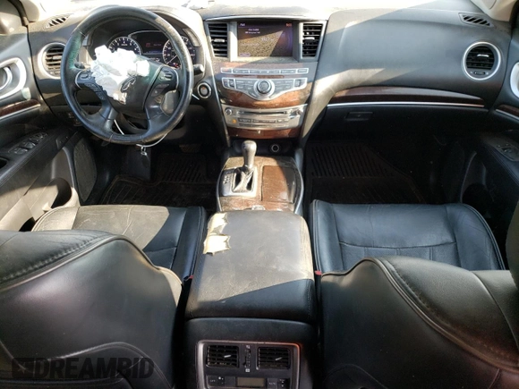 2013 Infiniti JX35 with VIN 5N1AL0MM0DC312554, listed as a Copart auction lot 72746054 with 256,514 mi miles and Salvage Title. Bid and sale history available at carsss.com. Image 8.