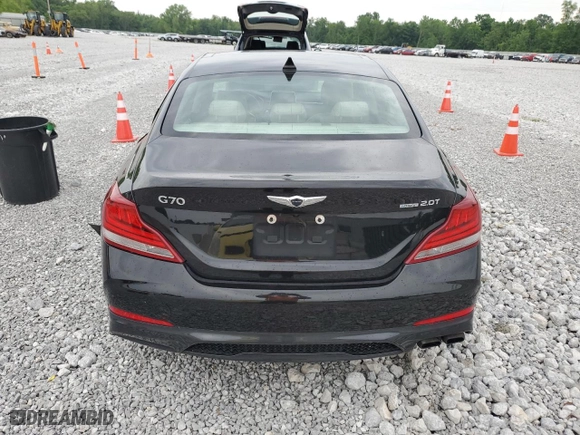 2019 Genesis G70 2.0T Advanced with VIN KMTG44LA0KU029896, listed as a Copart auction lot 57032914 with 92,663 mi miles and Salvage Title. Bid and sale history available at carsss.com. Image 6.