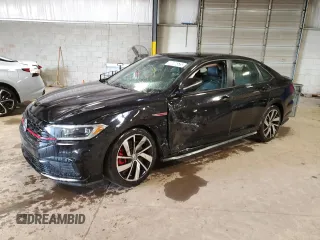 2021 Volkswagen Jetta GLI S with VIN 3VW6T7BU0MM092592, listed as a Copart auction lot 48606525 with 76,562 mi miles and Clean Title. Bid and sale history available at DreamBid. Image 1.