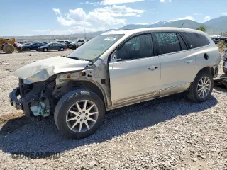 2015 Buick Enclave Leather with VIN 5GAKVBKD0FJ389250, listed as a Copart auction lot 57344554 with 115,076 mi miles and Salvage Title. Bid and sale history available at carsss.com. Image 1.