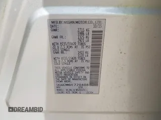 2015 Nissan Pathfinder S with VIN 5N1AR2MM6FC720408, listed as a IAAI auction lot 42752896 with 203,795 mi miles and . Bid and sale history available at DreamBid. Image 9.