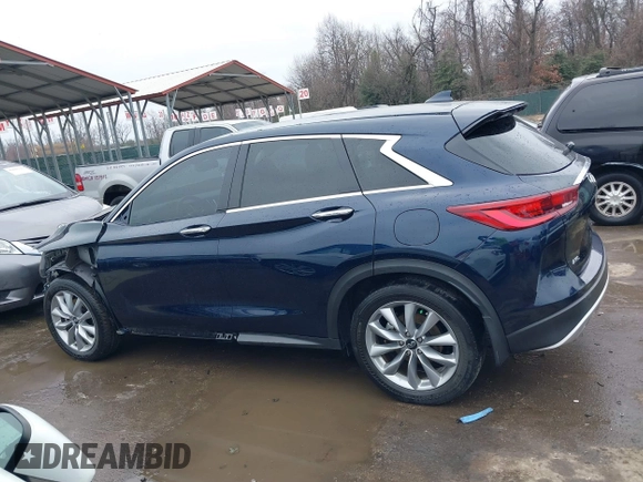2022 Infiniti QX50 Pure with VIN 3PCAJ5AB6NF110784, listed as a IAAI auction lot 41798196 with 36,586 mi miles and . Bid and sale history available at DreamBid. Image 15.