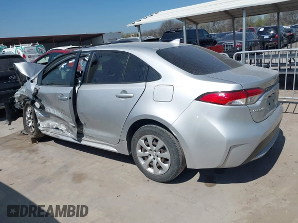 2020 Toyota Corolla LE with VIN JTDEPRAE7LJ055933, listed as a IAAI auction lot 41787605 with 114,698 mi miles. Bid and sale history available at carsss.com. Image 14.