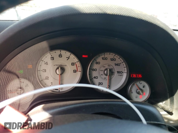 2006 Acura RSX Type-S Leather with VIN JH4DC53056S013114, listed as a Copart auction lot 76320304 with 176,736 mi miles and Salvage Title. Bid and sale history available at carsss.com. Image 9.