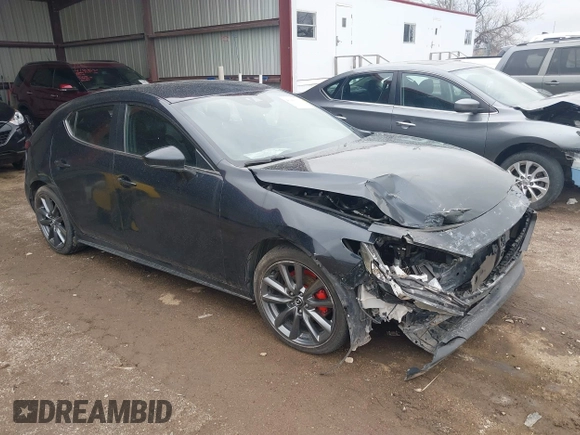 2019 Mazda 3 with VIN JM1BPALMXK1108549, listed as a IAAI auction lot 41943137 with 54,104 mi miles and . Bid and sale history available at DreamBid. Image 1.