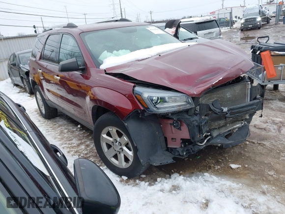 2016 GMC Acadia SLE with VIN 1GKKRPKD4GJ156817, listed as a IAAI auction lot 41332043 with 111,044 mi miles. Bid and sale history available at carsss.com. Image 1.