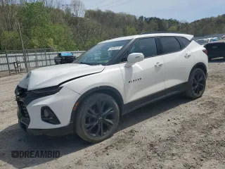 2019 Chevrolet Blazer RS z VIN 3GNKBJRS5KS678615, wystawiony jako Copart lot #54093125 z przebiegiem 131 434 mil mil oraz Szkoda całkowita • Salvage title. Historia ofert i sprzedaży dostępna na DreamBid. Obrazek 1.