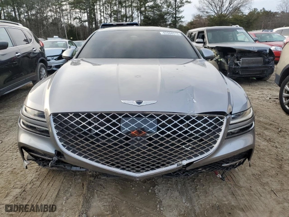 2021 Genesis G80 3.5T Prestige with VIN KMTGC4SD0MU045484, listed as a Copart auction lot 82668513 with 47,742 mi miles. Bid and sale history available at carsss.com. Image 5.