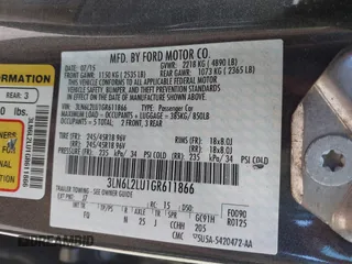 2016 Lincoln MKZ Hybrid with VIN 3LN6L2LU1GR611866, listed as a IAAI auction lot 42112532 with Not provided miles and . Bid and sale history available at DreamBid. Image 9.