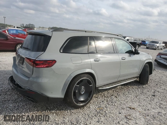 2024 Mercedes-Benz GLS 63 AMG with VIN 4JGFF8KE9RA930014, listed as a Copart auction lot 82650714 with 18,126 mi miles and Clean Title. Bid and sale history available at DreamBid. Image 3.