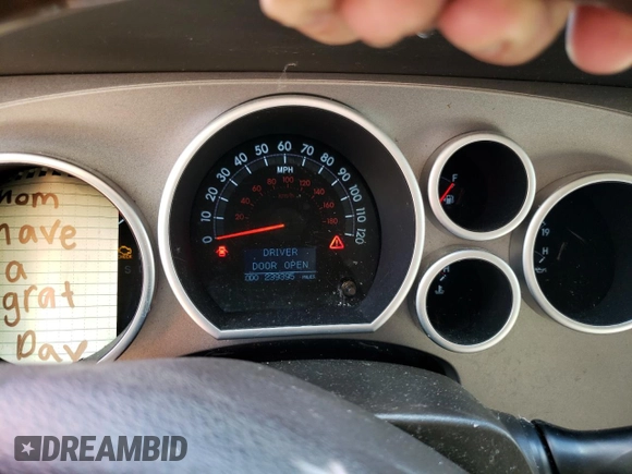 2010 Toyota Sequoia Platinum with VIN 5TDYY5G15AS024882, listed as a Copart auction lot 73760524 with 239,395 mi miles and Salvage Title. Bid and sale history available at carsss.com. Image 9.