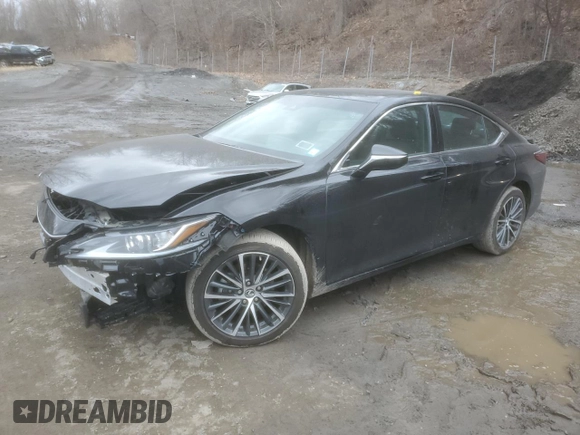 2022 Lexus ES 250 with VIN 58AD11D16NU009944, listed as a Copart auction lot 47650855 with 25,774 mi miles and Salvage title. Bid and sale history available at DreamBid. Image 1.