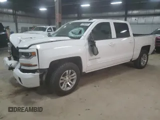 2018 Chevrolet Silverado 1500 LT with VIN 3GCUKRECXJG118122, listed as a Copart auction lot 47293595 with 97,047 mi miles and Salvage Title. Bid and sale history available at DreamBid. Image 1.