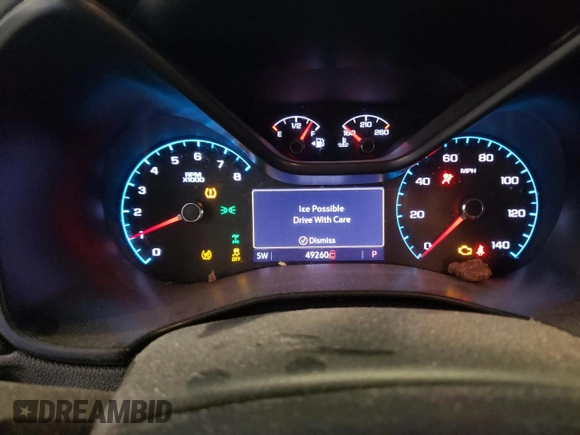 2020 Chevrolet Colorado 4WD LT with VIN 1GCGTCEN2L1202736, listed as a Copart auction lot 52137005 with 49,260 mi miles and Salvage title. Bid and sale history available at DreamBid. Image 9.