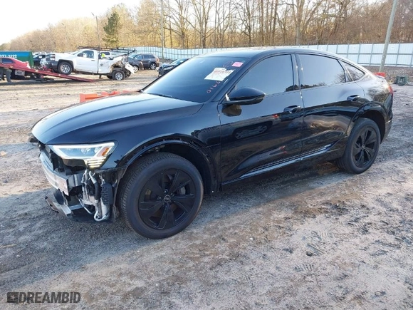 2024 Audi Q8 e-tron Sportback S line Premium Plus with VIN WA1CAAGE5RB016630, listed as a IAAI auction lot 41262693 with NaN miles. Bid and sale history available at carsss.com. Image 2.