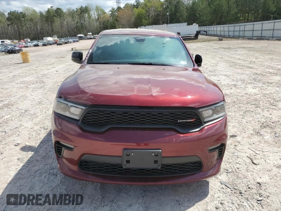 2021 Dodge Durango GT with VIN 1C4RDJDGXMC557625, listed as a Copart auction lot 51322735 with 52,518 mi miles and Salvage title. Bid and sale history available at DreamBid. Image 5.