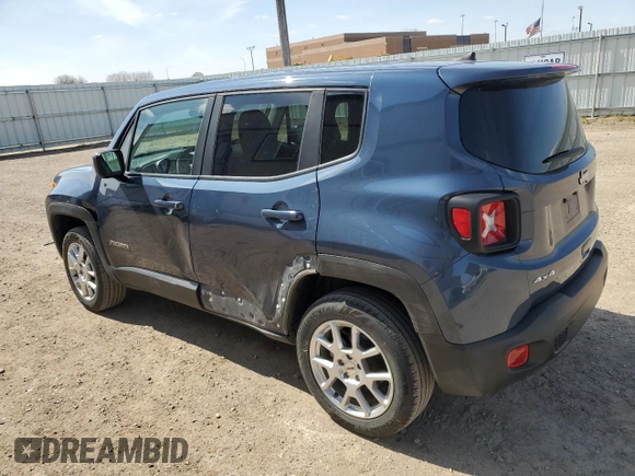 2023 Jeep Renegade Latitude with VIN ZACNJDB12PPP72954, listed as a Copart auction lot 54257005 with 25,320 mi miles and Clean Title. Bid and sale history available at carsss.com. Image 2.