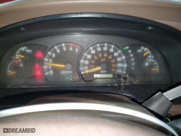 2001 Toyota Tundra Ltd with VIN 5TBBT48181S203438, listed as a Copart auction lot 45710975 with 233,909 mi miles and Salvage Title. Bid and sale history available at carsss.com. Image 9.