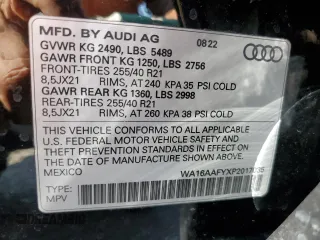 2023 Audi Q5 Sportback S line Prestige with VIN WA16AAFYXP2017035, listed as a Copart auction lot 58256284 with 13,270 mi miles and Salvage title. Bid and sale history available at DreamBid. Image 12.