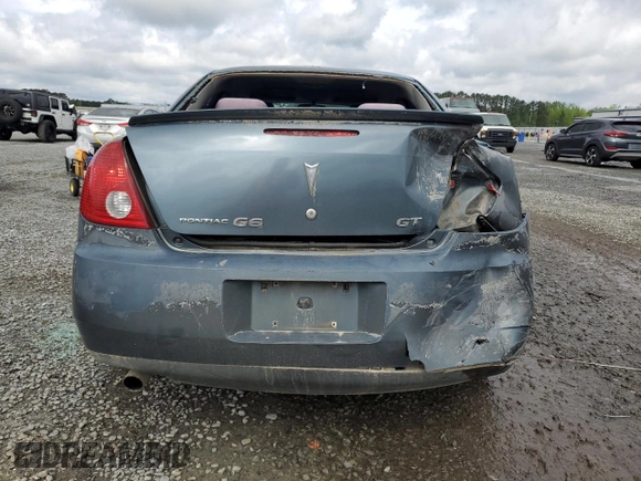 2006 Pontiac G6 GT with VIN 1G2ZH578464188066, listed as a Copart auction lot 51824845 with 184,865 mi miles and Salvage title. Bid and sale history available at DreamBid. Image 6.