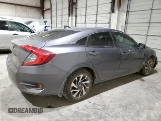 2018 Honda Civic EX with VIN 2HGFC2F74JH551290, listed as a Copart auction lot 45711675 with 123,774 mi miles and Salvage Title. Bid and sale history available at DreamBid. Image 3.