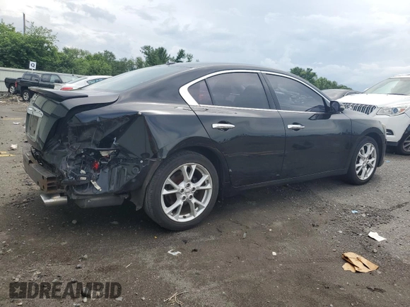 2014 Nissan Maxima S with VIN 1N4AA5AP2EC907337, listed as a Copart auction lot 63663415 with 52,260 mi miles and Salvage title. Bid and sale history available at DreamBid. Image 3.